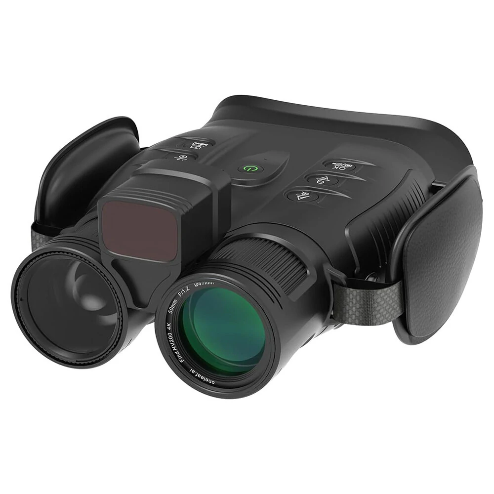 (image for) oneleaf.ai NV200 LRF 50mm 4K Digital Day/Night Vision Binoculars with Rangefinder Waterproof Telescope for Adults Wildlife Monitoring Camera